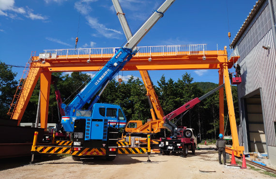 橋形クレーン・片脚クレーンの修理・メンテナンス